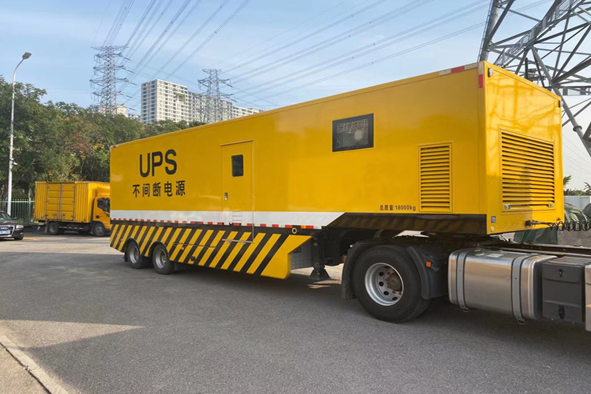 点军发电机租赁施工现场